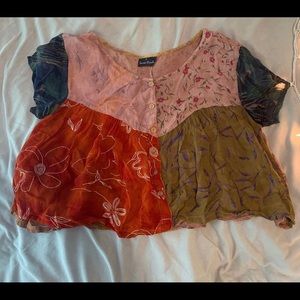 sacred threads sheer vintage flowy top